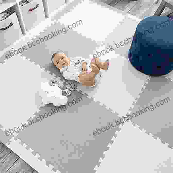 A Baby Lying On A Play Mat, Playing With A Black And White Book A High Contrast Easter: My First Black And White Pages For Newborn Baby / Easters Basket Stuffer For Toddler Boys And Girls / For 1 2 3 4 Years Old Children / Bunny Sheep Chicken Egg