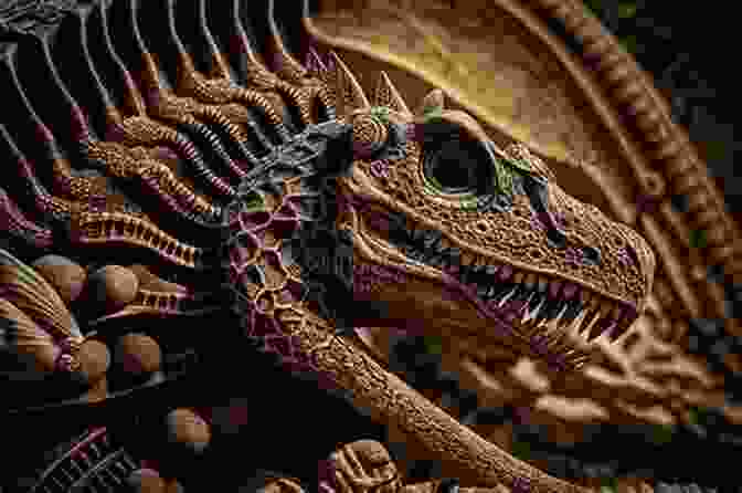 A Close Up Of A Dinosaur Fossil, Revealing The Intricate Details Of Its Bones And Teeth. Dinosaur Childrens Book: Dinosaur Facts Fossils Pictures Art Discoveries