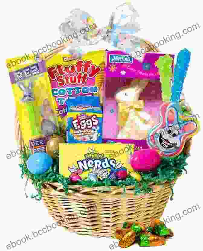 A Colorful Easter Basket Filled With Treats And A Copy Of My First Black And White Pages A High Contrast Easter: My First Black And White Pages For Newborn Baby / Easters Basket Stuffer For Toddler Boys And Girls / For 1 2 3 4 Years Old Children / Bunny Sheep Chicken Egg