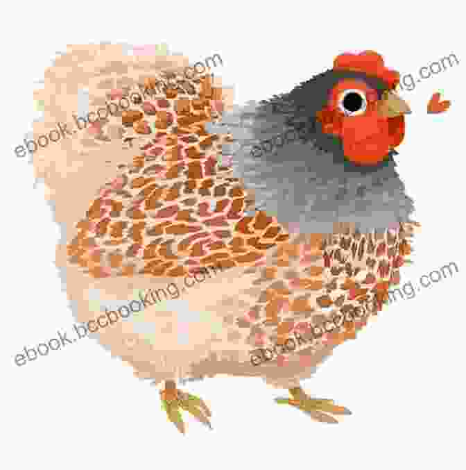 A Colorful Illustration Of Chicken Little With Big Mouth Chicken Little With A Big Mouth (Fables Folk Tales And Fairy Tales)