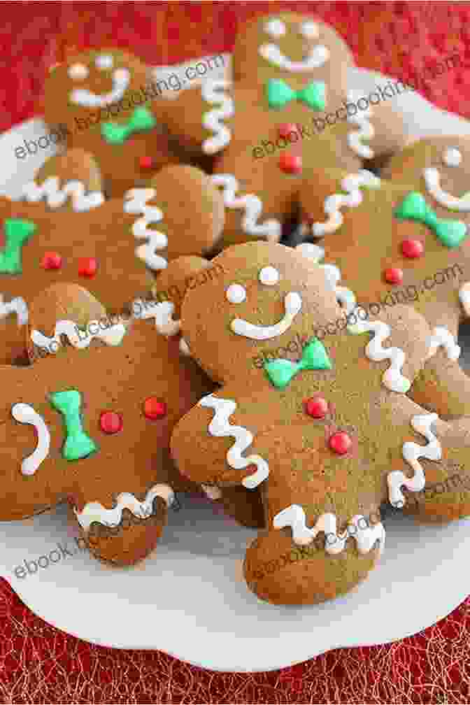 A Loaf Of Gingerbread Bread Decorated With White Icing And Gingerbread Men Homemade Christmas Cookbook : Recipes For A Very Merry Christmas Cakes Cookies Candies Breads And More Sweet Desserts