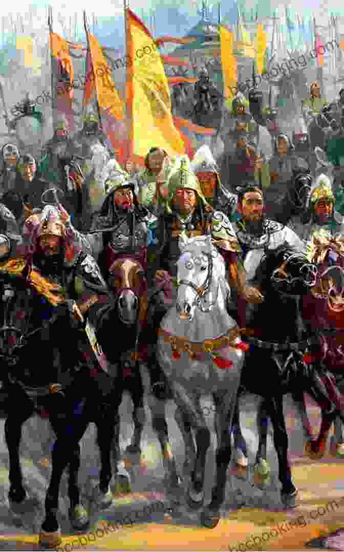 A Painting Depicting Genghis Khan Leading The Mongol Army Vikings In America : And Other Historical Events