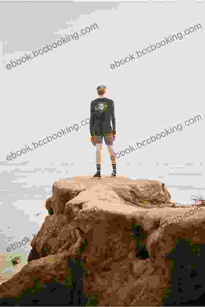 A Person Standing Confidently On A Cliff Edge The Risk Taker
