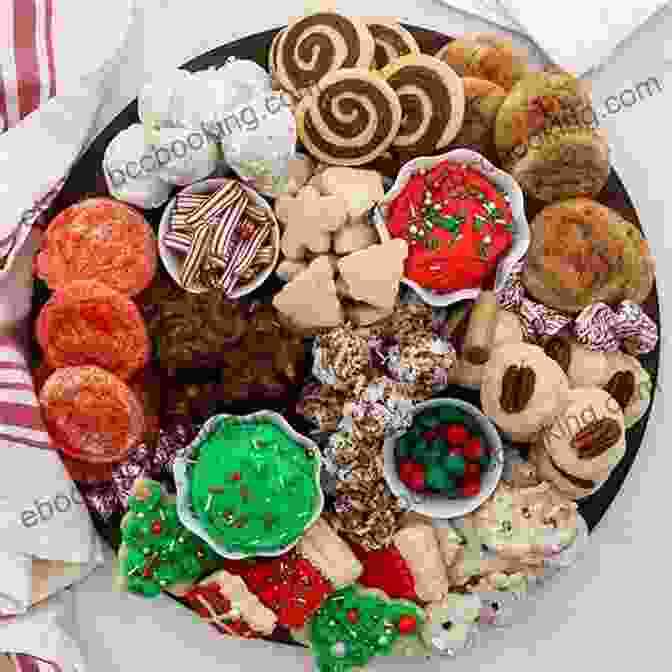 A Plate Of Assorted Christmas Cookies Christmas Recipes Family Recipes And Holiday Cookbook : Easy Appetizers Festive Cocktails Make Ahead Brunch Christmas Dinners Food Gifts