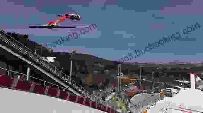 A Ski Jumper Taking Off From The Ramp During A Competition Individual Sports Of The Winter Games (Gold Medal Games)
