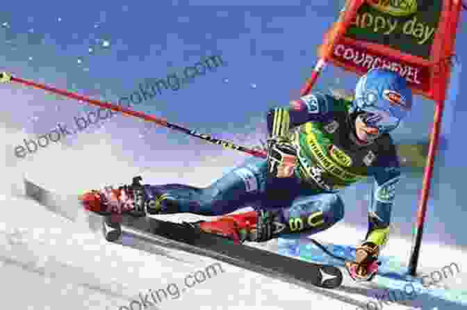 A Skier Racing Down A Mountain During An Alpine Skiing Competition Individual Sports Of The Winter Games (Gold Medal Games)