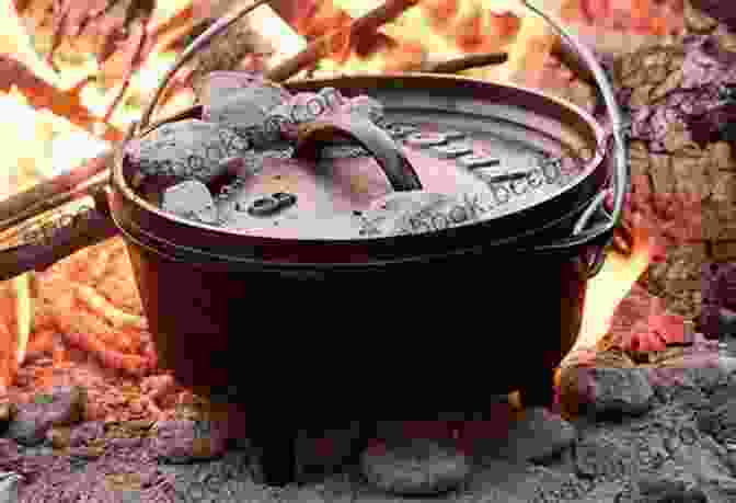 A Woman Cooking In A Dutch Oven Over A Campfire Camping Cookbook Beyond Marshmallows And Hot Dogs: Foil Packet Grilling Campfire Cooking Dutch Oven (Camp Cooking)