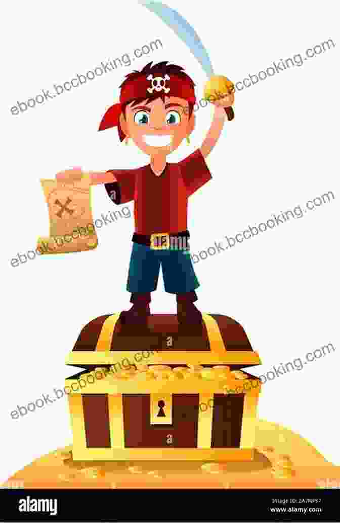 A Young Pirate Boy With A Mischievous Grin, Standing On The Deck Of A Pirate Ship With A Treasure Map In His Hand The Lost Little Pirate