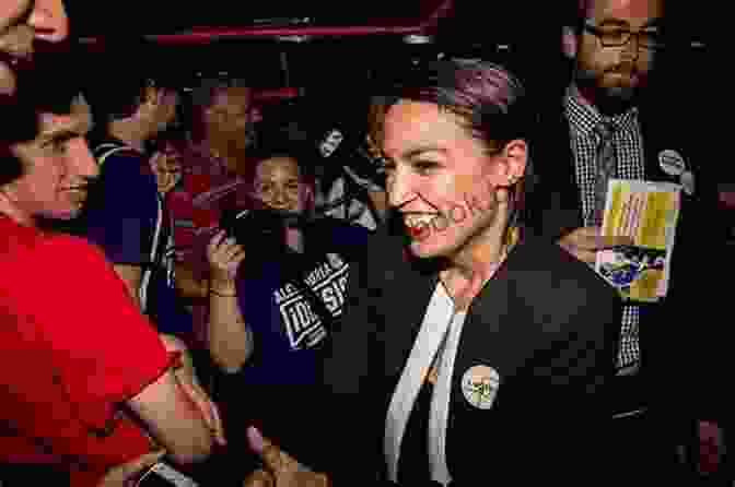 Alexandria Ocasio Cortez Celebrating Her Victory In The Primary Election AOC: The Fearless Rise And Powerful Resonance Of Alexandria Ocasio Cortez