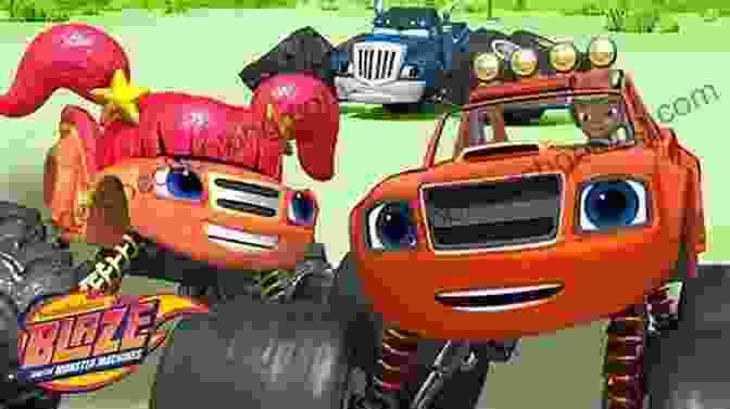 Blaze And Crusher Engaged In A Thrilling Race Filled With Speed And Rivalry A Monster Machine Treasury (Blaze And The Monster Machines)