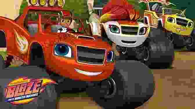 Blaze And His Monster Machine Friends Racing At Full Speed Ready To Race (Blaze And The Monster Machines)