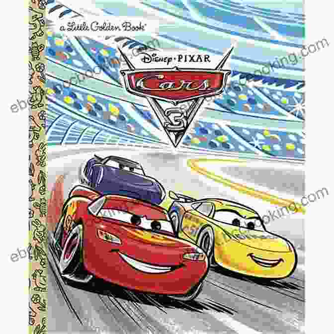 Cars: Disney Pixar Cars Little Golden Book Cover With Lightning McQueen And Mater Racing Along A Road Cars (Disney/Pixar Cars) (Little Golden Book)