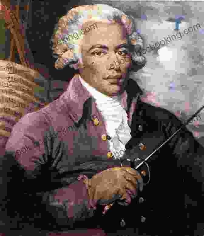 Chevalier De Saint George, A Handsome Man With Fair Skin, Dark Curly Hair, And Piercing Eyes, Wearing An Elegant Powdered Wig And Lavish Attire Joseph Bologne Le Chevalier De Saint George: The First Black Classical Composer A K A The Black Mozart (a Black History For Children)
