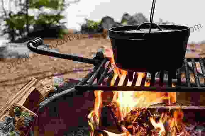 Couple Cooking Over Campfire In Camper Van RV Cooking: Best Road Trip Recipes For RV Living And Campsite Cooking (Camper RVing Recipe 2)