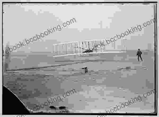 Grainy Black And White Photograph Capturing The Takeoff Of The Wright Brothers' Flyer From Kitty Hawk, North Carolina In 1903. First In Flight: How A Photograph Captured The Takeoff Of The Wright Brothers Flyer (Captured History)