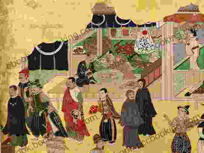 Historical Painting Depicting Nanban Trade And Cultural Exchange Nanban: Japanese Soul Food: A Cookbook
