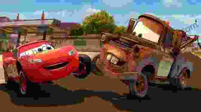 Lightning McQueen And Mater Racing Along The Open Road With A Stunning Sunset Behind Them Cars 3: Lead The Way (Disney Storybook (eBook))