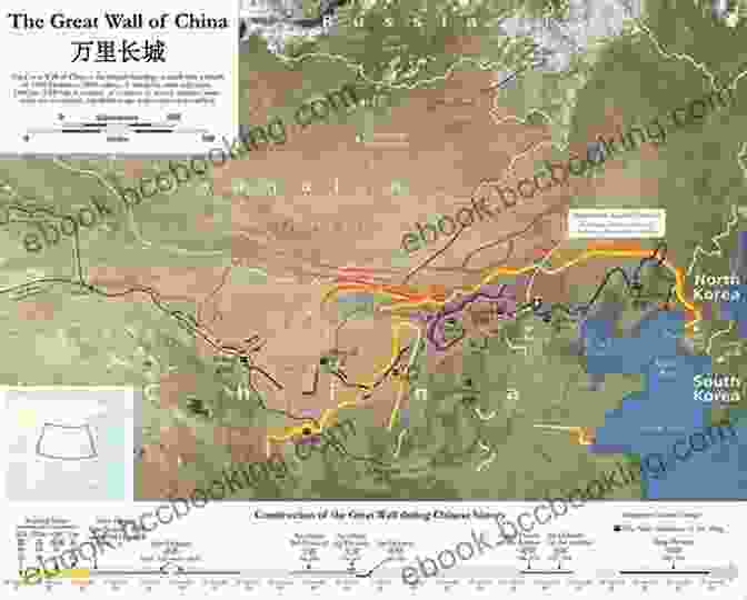 Map Of The Great Wall Of China, Showing Its Various Sections And Historical Periods Great Wall Of China (Ancient Wonders)
