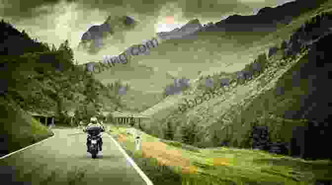 Motorcycle Riding On A Scenic Mountain Road. The Fundamentals Of Motorcycle Camping
