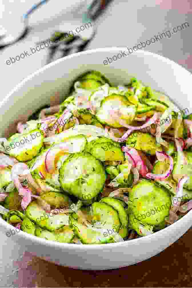 Photo Of A Refreshing Cucumber Salad With Crisp Cucumbers And A Tangy Dressing A Little Cook For A Little Girl