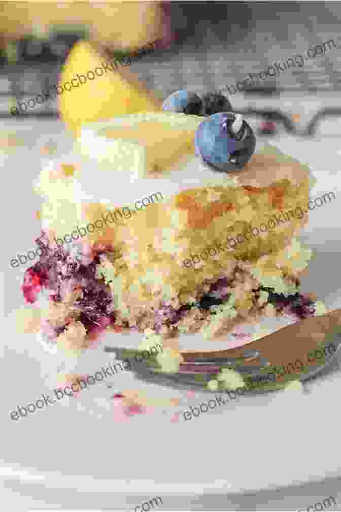 Refreshing Lemon Blueberry Sheet Cake With Sweet Blueberry Sauce Wicked Good Sheet Cakes : Quick And Easy Sheet Cake Recipes (Easy Baking Cookbook 2)