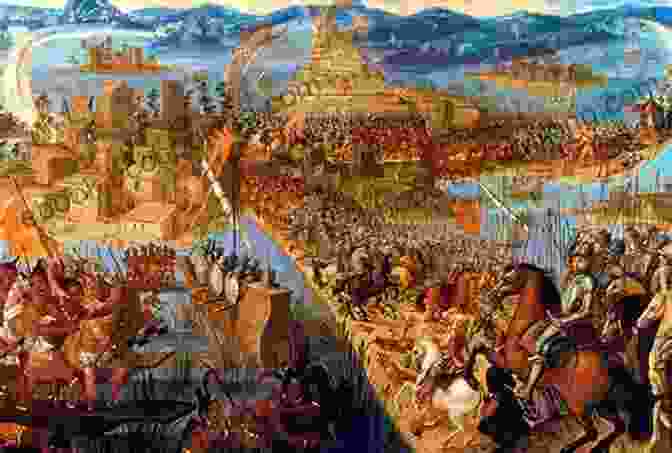 Scene Depicting The Spanish Conquest Of Tenochtitlan, A Pivotal Event In The Downfall Of The Aztec Empire Aztec: Discover This Children S Aztec Civilization History