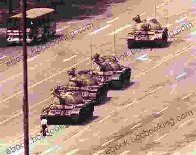 Tank Man Standing In Front Of A Column Of Tanks In Tiananmen Square, Beijing, China Tank Man (Captured World History)