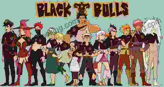 The Black Bulls, A Group Of Misfit Mages, Stand Together In A Defiant Pose. Black Clover Vol 6: The Man Who Cuts Death