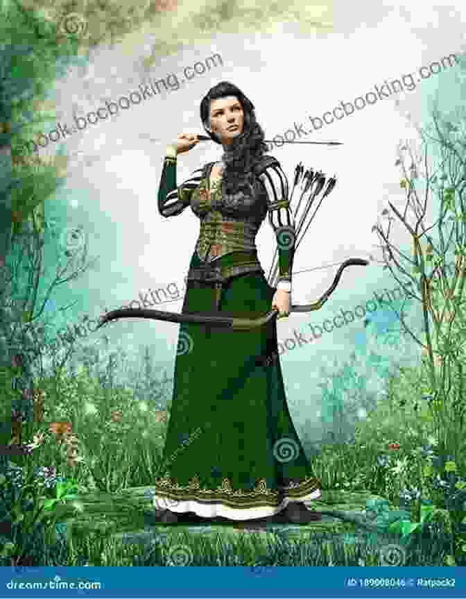 The Daughter Of Artemis: The Trainer Book Cover Featuring A Young Woman Archer Standing In A Forest With A Bow And Arrow The Daughter Of Artemis: The Trainer