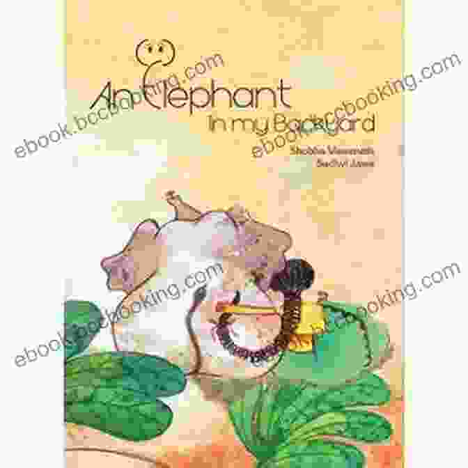 The Elephant In My Backyard Book Cover Depicting An Abstract Elephant Emerging From A Shadowy Backyard For Kids: The Elephant In My Backyard: Bedtime Stories For Kids Ages 3 10 (Kids Bedtime Stories For Kids Children S Free Stories) (Bedtime Stories For Kids Ages 3 8 8)
