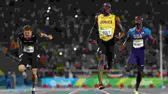 Usain Bolt Crossing The Finish Line In A Gold Medal Race Individual Sports Of The Summer Games (Gold Medal Games)