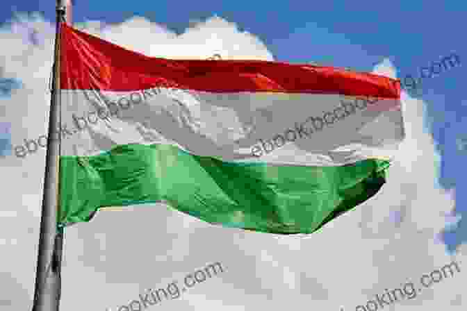 Waving Hungarian Flag With The National Colors Of Red, White, And Green Country Jumper In Hungary